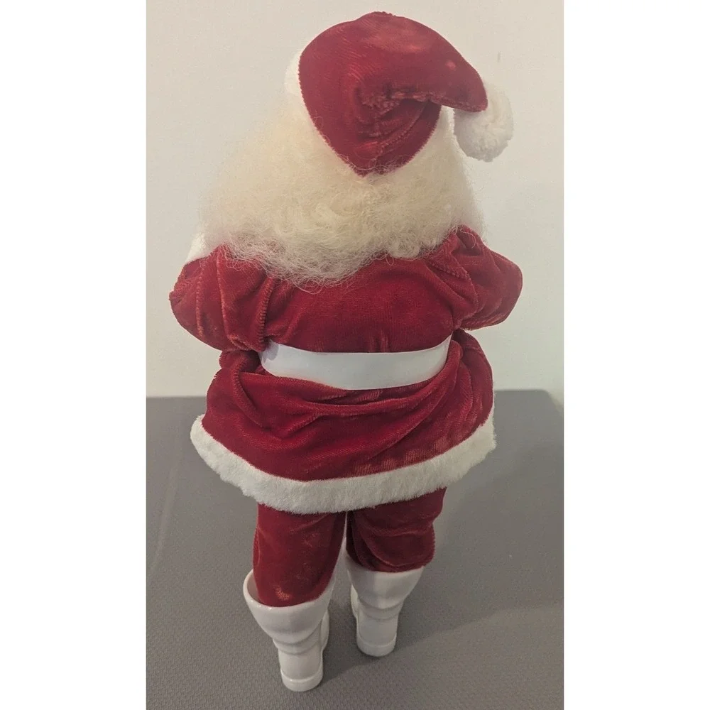 VTG Harold Gale Santa Claus w/ Red Velvet Suit Glasses 14